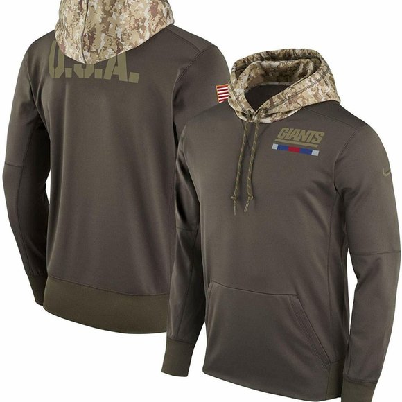 Nwt Men 100% Nike 2017 New York Giants Salute To Service Hoodie Sweatshirt 3XL 3 - Picture 2 of 4